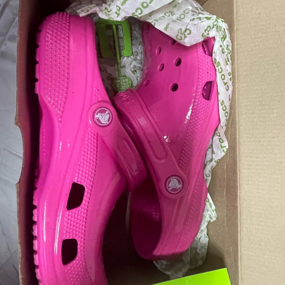 Pink Crocs